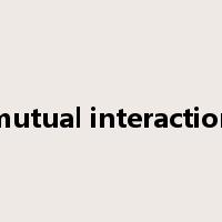 mutual interaction是什么意思