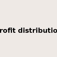 profit distribution是什么意思