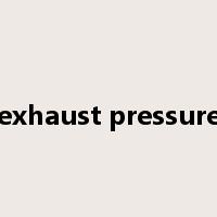 exhaust pressure是什么意思