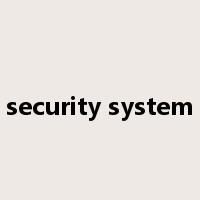 security system是什么意思
