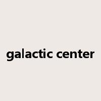 galactic center是什么意思