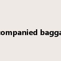 accompanied baggage是什么意思