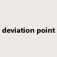 deviation point是什么意思