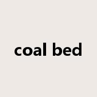 coal bed是什么意思