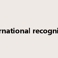 international recognition是什么意思