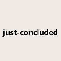 just-concluded是什么意思