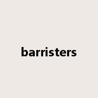 barristers是什么意思