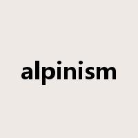 alpinism是什么意思