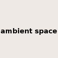 ambient space是什么意思