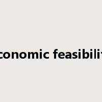 economic feasibility是什么意思