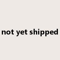 not yet shipped是什么意思