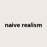 naive realism是什么意思