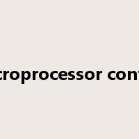 microprocessor control是什么意思