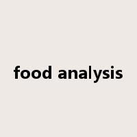 food analysis是什么意思