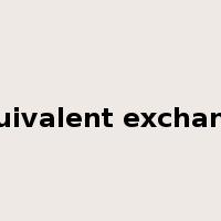 equivalent exchange是什么意思