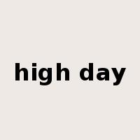 high day是什么意思