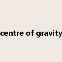 centre of gravity是什么意思