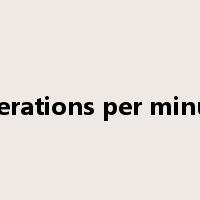 operations per minute是什么意思
