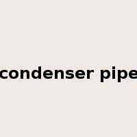 condenser pipe是什么意思