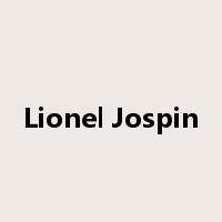 Lionel Jospin是什么意思