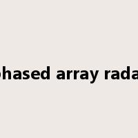 phased array radar是什么意思