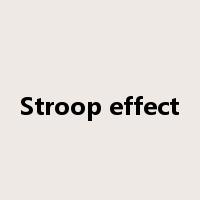 Stroop effect是什么意思