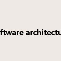 software architecture是什么意思