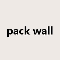 pack wall是什么意思