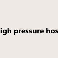 high pressure hose是什么意思