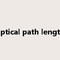 optical path length是什么意思