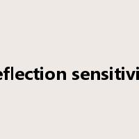 deflection sensitivity是什么意思