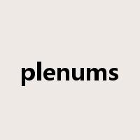 plenums是什么意思