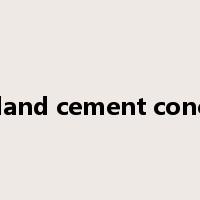 portland cement concrete是什么意思