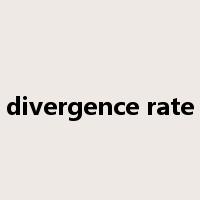 divergence rate是什么意思