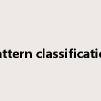pattern classification是什么意思