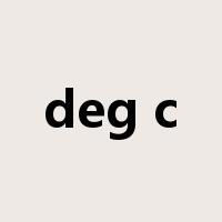 deg c是什么意思