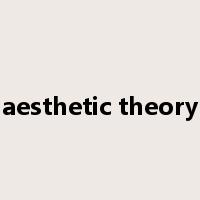 aesthetic theory是什么意思