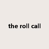the roll call是什么意思