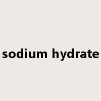 sodium hydrate是什么意思