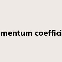 momentum coefficient是什么意思