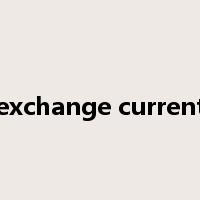 exchange current是什么意思