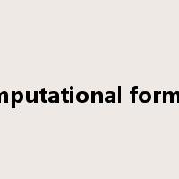 computational formula是什么意思