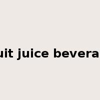 fruit juice beverage是什么意思