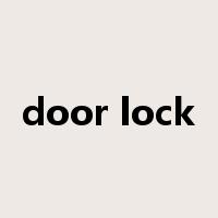 door lock是什么意思
