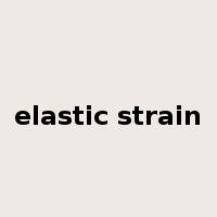 elastic strain是什么意思