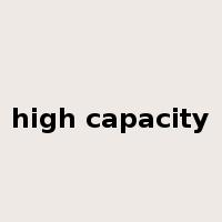 high capacity是什么意思