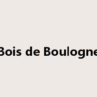Bois de Boulogne是什么意思
