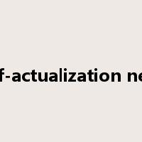 self-actualization need是什么意思