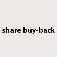 share buy-back是什么意思
