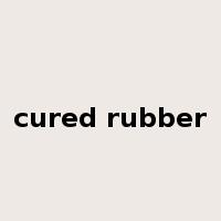 cured rubber是什么意思